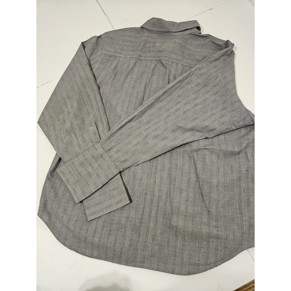 Pendleton Plus Women's 16W Grey Glen Plaid Button Down 100% Cotton Long Sleeve - Picture 6 of 12